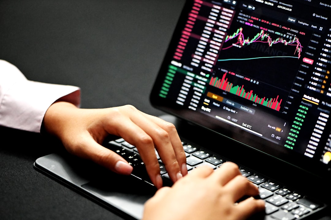 about-02 Examining a price chart on the Binance exchange.